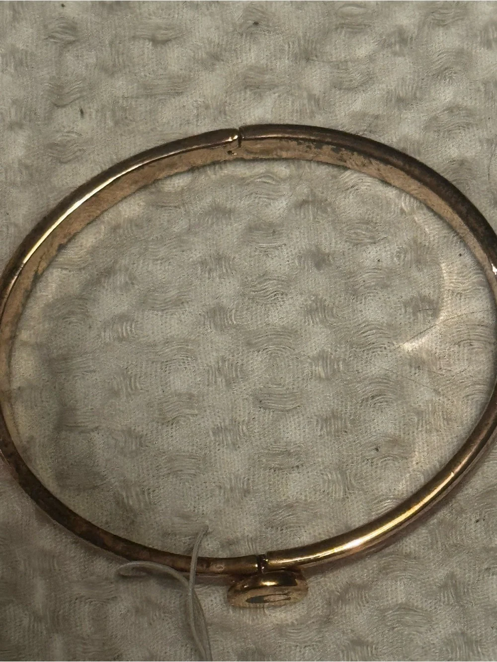 Coach Gold-Tone Pink Glitter C Initial Bangle Bracelet F39599 - Picture 4 of 15